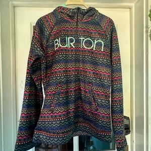Burton zip up hoodie large